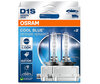 Par de Lâmpadas D1S Xenon Osram Xenarc Cool Blue Intense 6200K em sua embalagem - 66140CBN-2HB