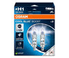 Lâmpadas H1 Osram Cool Blue Boost 5 500K efeito xénon ref: 62150CBB-2HB em embalagem de 2 lâmpadas