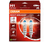 Pack de 2 Lâmpadas H1 Osram Night Breaker Laser +150% - 64150NL-2HB