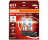 Pack de 2 Lâmpadas H11 Osram Night Breaker Laser +150% - 64211NL-2HB