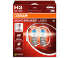 Pack de 2 Lâmpadas H3 Osram Night Breaker Laser +150% - 64151NL-2HB