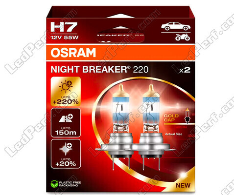 Lâmpadas H7 OSRAM Night Breaker® 220 - 64210NB220-2HB -Duo Box