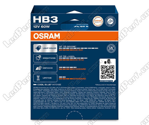 Par de lâmpadas HB3 Osram Cool Blue Intense - 9005CBN-2HB