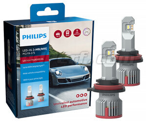 Kit de lâmpadas H11 LED PHILIPS Ultinon Pro9200 +400% 5800K - LUM11362U92X2