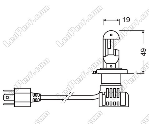 Kit Lâmpadas H7 LED Osram Night Breaker Homologadas - 64210DWNB