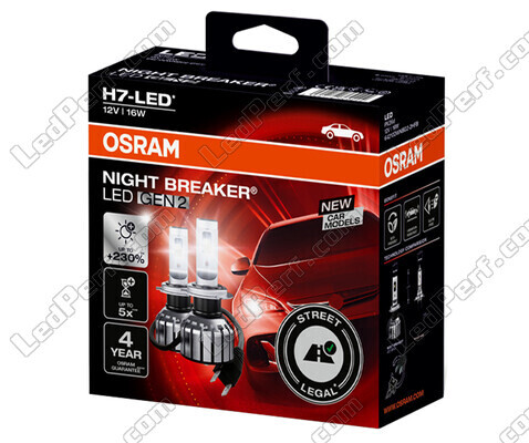 Lâmpadas H7 LED Osram Night Breaker GEN2 Homologadas - 64210DWNBG2