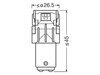 Lâmpadas LED P21/5W Osram LEDriving® SL Vermelhas - BAY15d