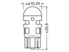 Lâmpadas LED W5W Osram LEDriving® SL Vermelhas - W2.1x9.5d