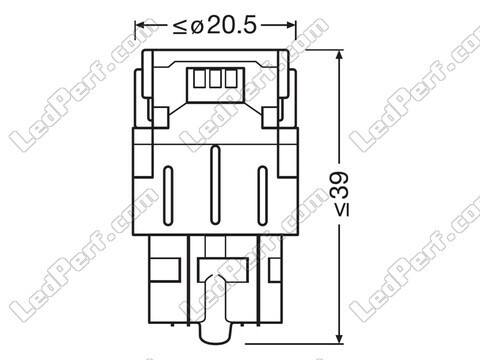 Lâmpadas LED W21/5W Osram LEDriving® SL White 6000K - W3x16q