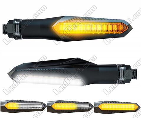 Piscas LED dinâmicos 2 em 1 com luzes diurnas integradas para Aprilia Mojito 125