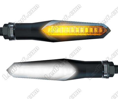 Indicadores LED sequenciais 2 em 1 com luzes diurnas para Honda NSR 125