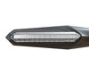 Vista frontal dos piscas LED dinâmicos com luzes diurnas para Suzuki Bandit 600 S (1995 - 1999)